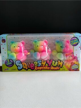 Squeesh Yum Cupcake Bear JaRu Squishy Squeeze Tie Dye Viral Toy New SHIPS TODAY!